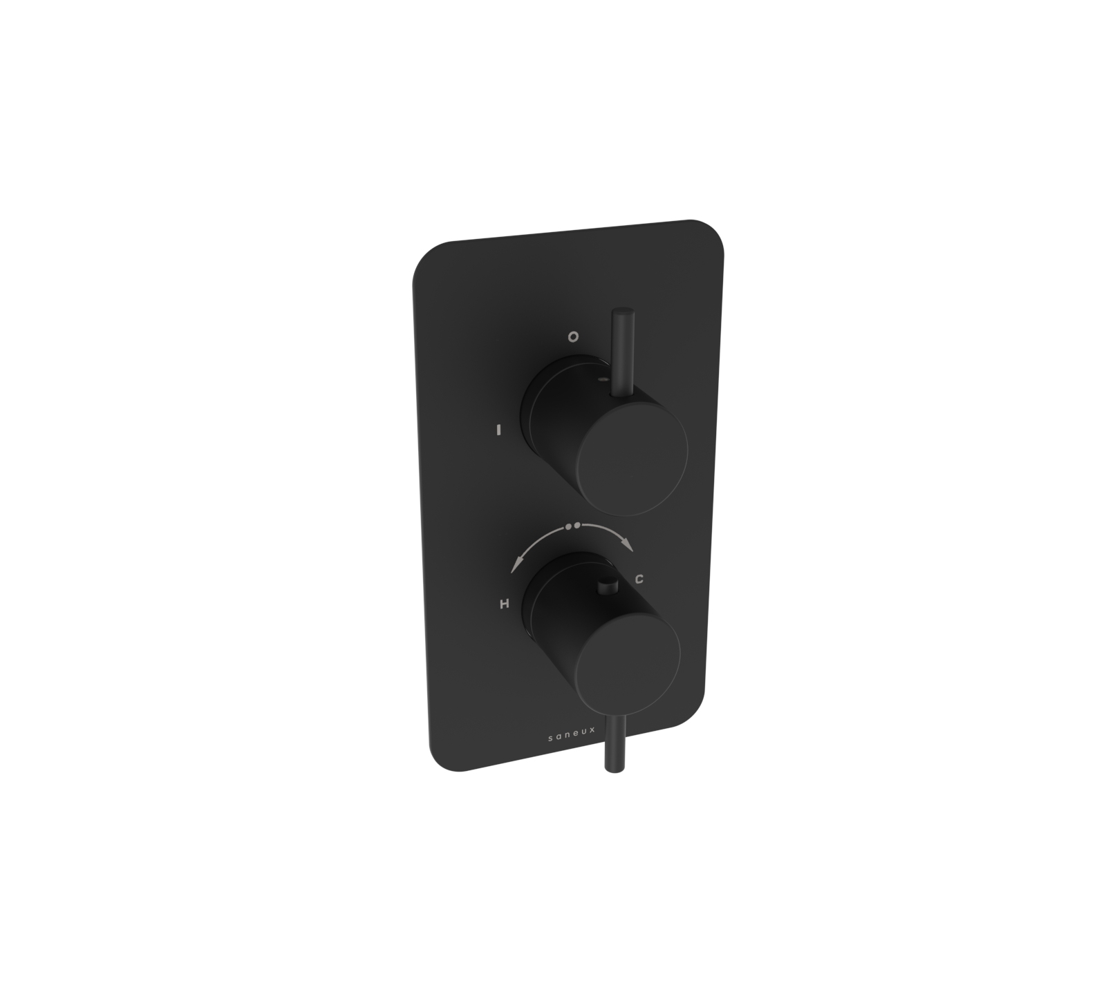 COS 2 way thermostatic shower valve kit - Matte Black