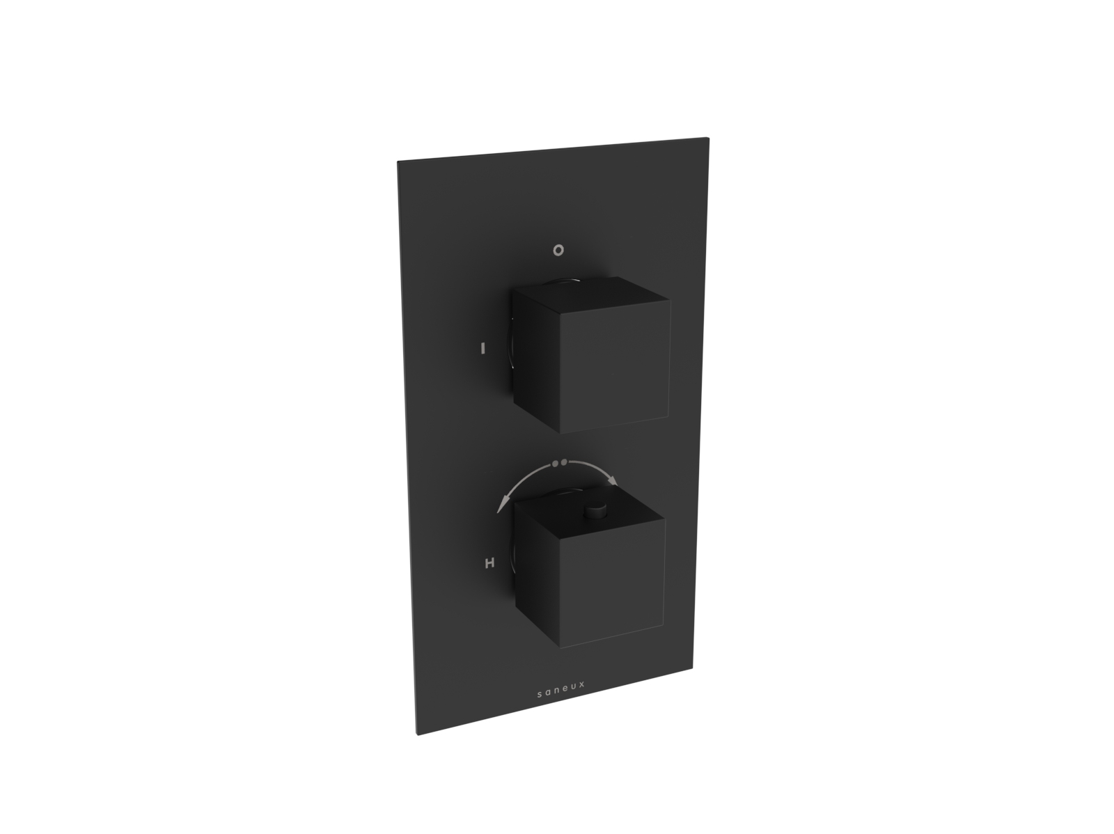 TOOGA 2 way thermostatic shower valve kit - Matte Black